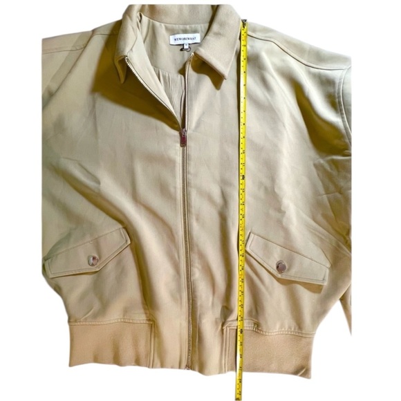 WEWOREWHAT | Twill Bomber Jacket, Women’s, Color Tan, Oversized Size XS, NWOT - Picture 9 of 12